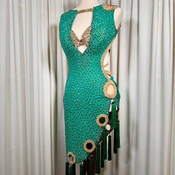 Grand Amour Dresses & Skirts - Latin Ballroom Green Dress